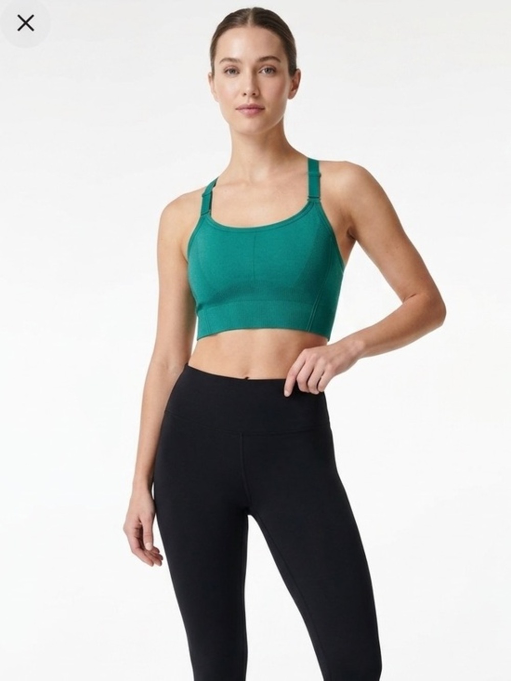 All In Motion Green Seamless Crop Bralette